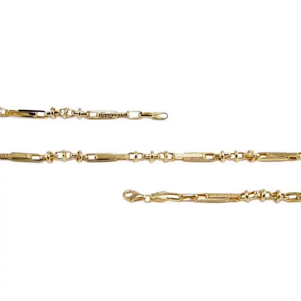 Görög mintás sárga arany nyaklánc