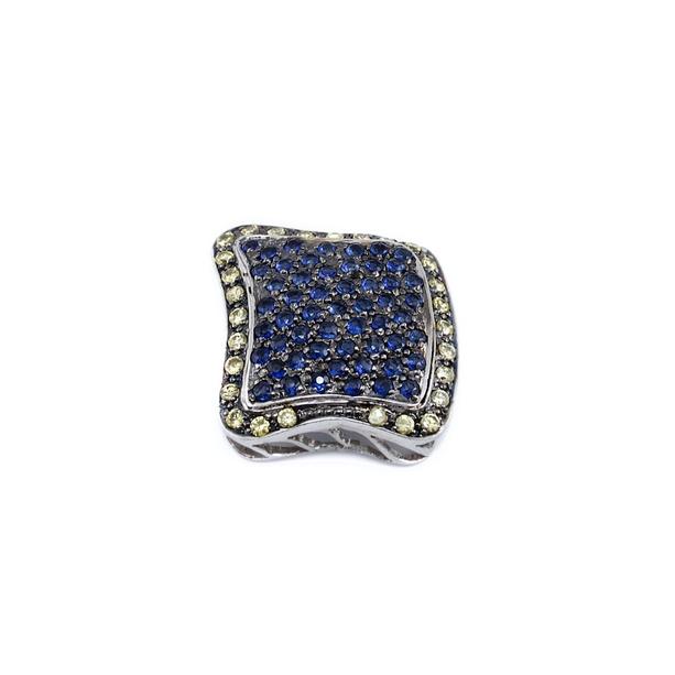 Swarovski kristályos antikolt ezüst medál