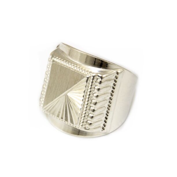 Vésett ezüst pecsétgyűrű