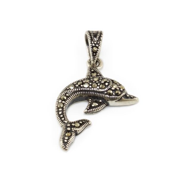Markazitos delfin ezüst medál