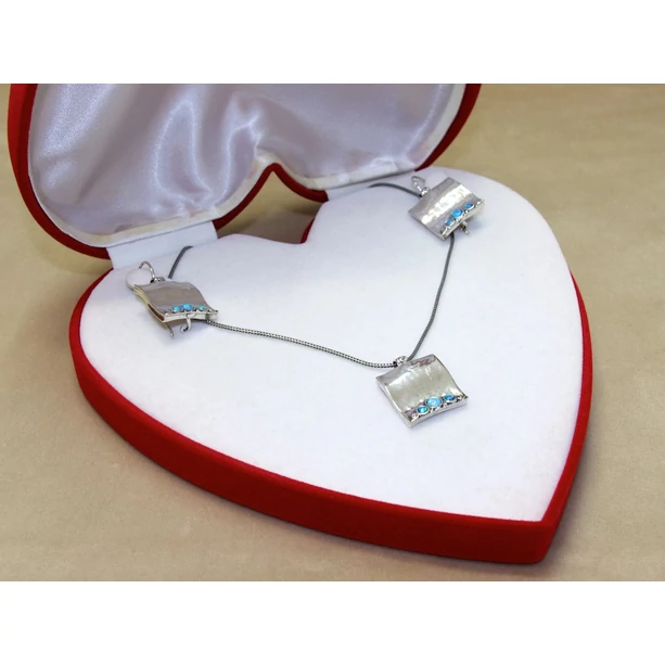 Új izraeli ezüst opálos lánc Új izraeli ezüst opálos lánc