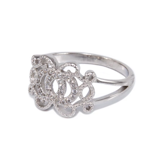 Köves áttört ezüst gyűrű  Köves áttört ezüst gyűrű