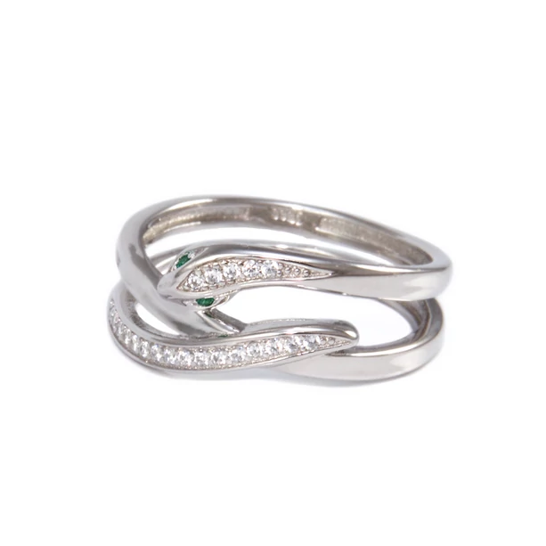 Köves kígyó ezüst gyűrű  Köves kígyó ezüst gyűrű