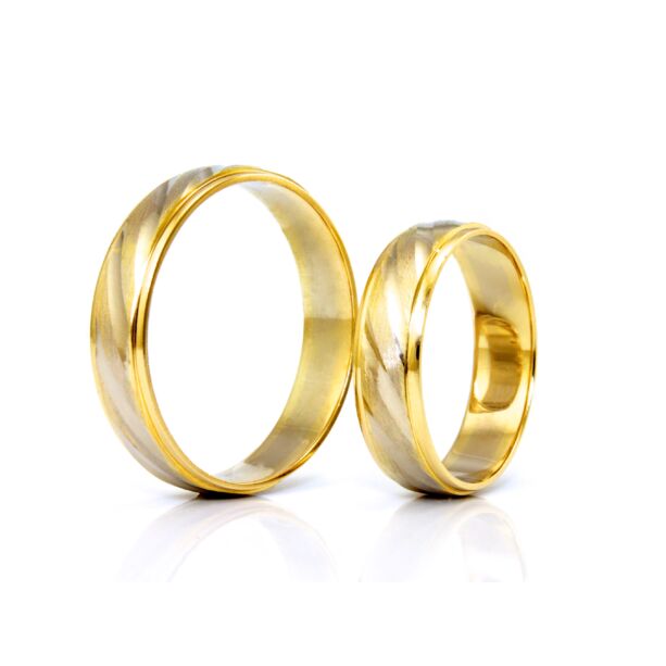 Bicolor arany karikagyűrű